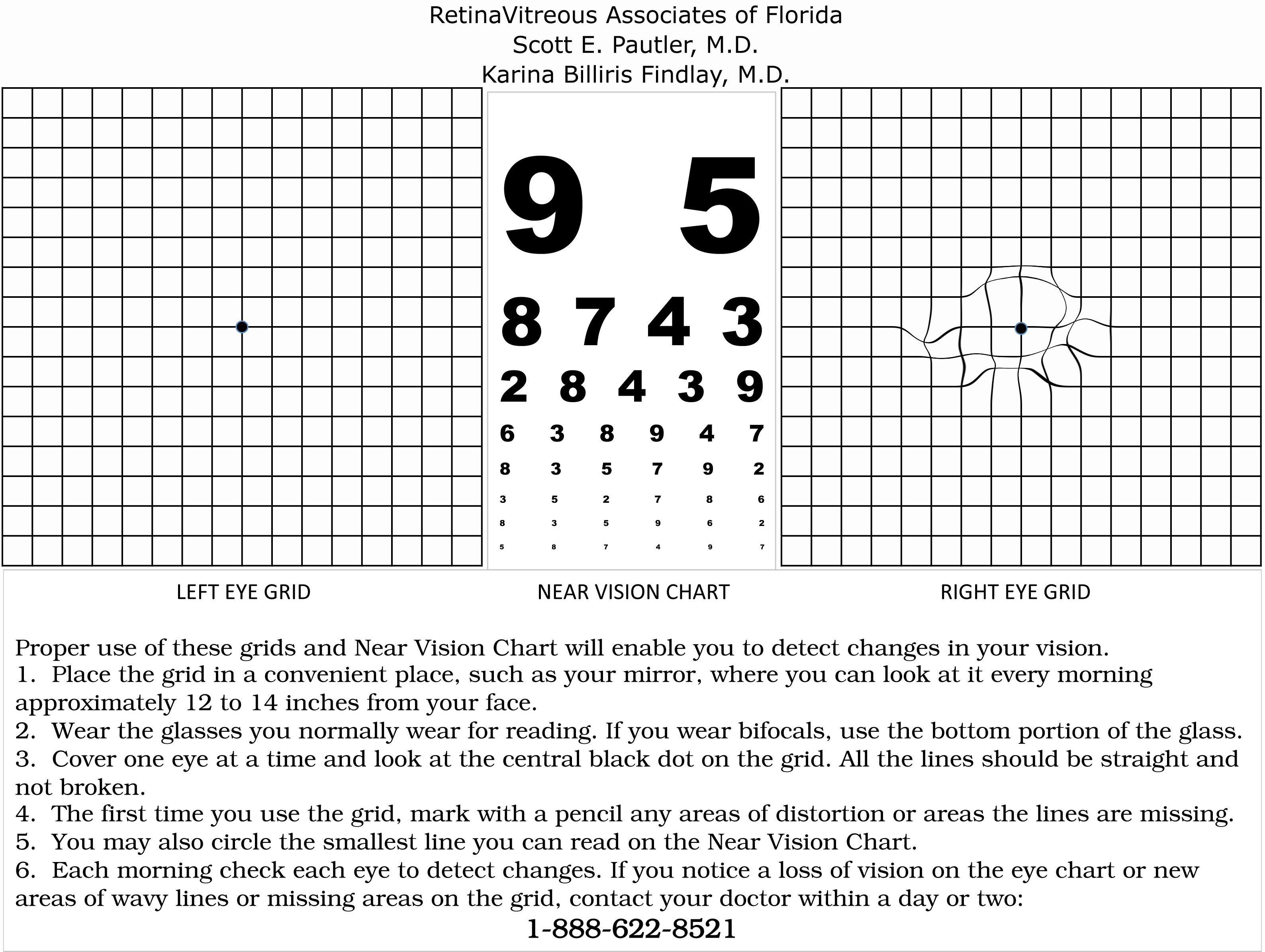 Amsler Grid Eye Chart